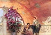 Alma-Tadema, Sir Lawrence Unconscious Rivals (mk23) oil painting